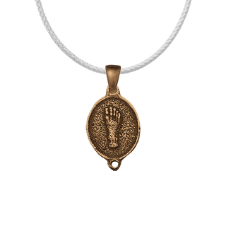 Vintage Bronze Wounds of the Passion Medal and Links Set