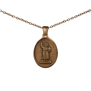 Vintage Bronze Holy Child Jesus Medal