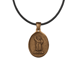 Vintage Bronze Holy Child Jesus Medal