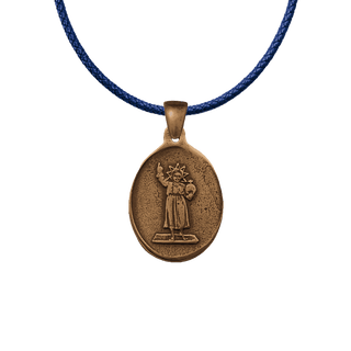 Vintage Bronze Holy Child Jesus Medal