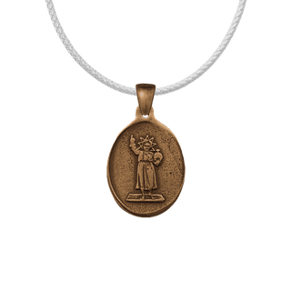 Vintage Bronze Holy Child Jesus Medal