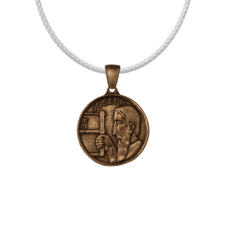 Vintage Bronze St. Joseph the Worker Medal