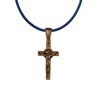 Vintage Bronze St. Benedict Crucifix, Small