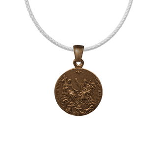 Vintage Bronze Holy Trinity and Holy Spirit Medal