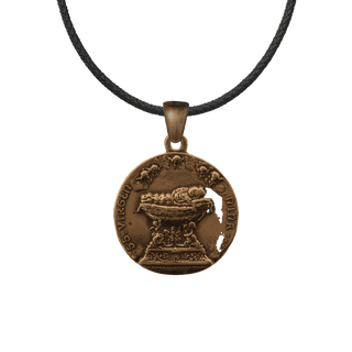 Vintage Bronze Virgen Niña, the Infant Virgin Mary Medal