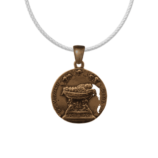 Vintage Bronze Virgen Niña, the Infant Virgin Mary Medal