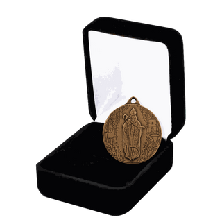 Vintage Bronze St. Hubert Commemorative Medal