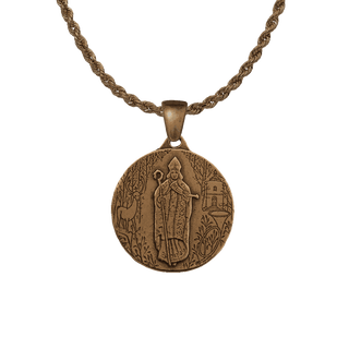 Vintage Bronze St. Hubert Commemorative Medal