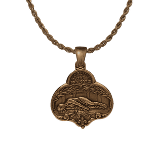 Vintage Bronze St. Cecilia Medal, Catacombs of Rome