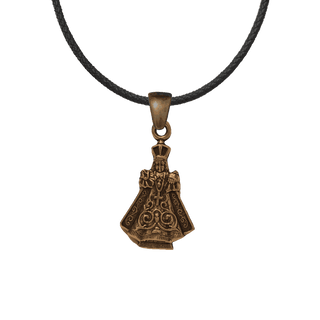 Vintage Bronze Infant of Prague Figural Medal