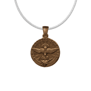 Vintage Bronze Veni Sancte Spiritus Medal
