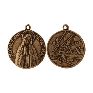 Vintage Bronze Our Lady of Fatima Peace Medal