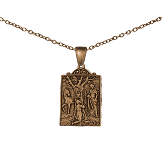 Vintage Bronze Our Lady of Trois-Epis Medal, Alsace