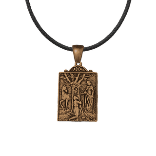 Vintage Bronze Our Lady of Trois-Epis Medal, Alsace