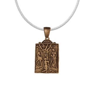 Vintage Bronze Our Lady of Trois-Epis Medal, Alsace
