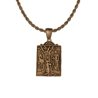 Vintage Bronze Our Lady of Trois-Epis Medal, Alsace