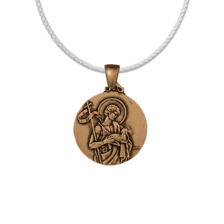 Vintage Bronze St. John the Baptist with the Lamb Medal