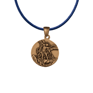 Vintage Bronze St. Michael the Archangel Medal