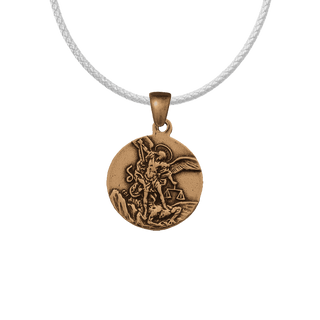 Vintage Bronze St. Michael the Archangel Medal