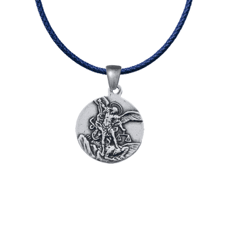 Vintage Sterling Silver St. Michael the Archangel Medal