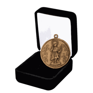 Vintage Bronze Holy Child Medal, Consecration of 1914