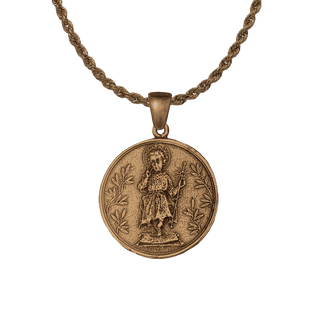 Vintage Bronze Holy Child Medal, Consecration of 1914