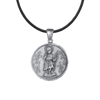 Vintage White Bronze Holy Child Medal, Consecration of 1914