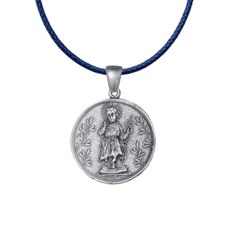 Vintage White Bronze Holy Child Medal, Consecration of 1914