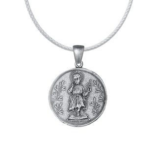 Vintage White Bronze Holy Child Medal, Consecration of 1914