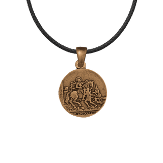 Vintage Bronze St. Martin of Tours Medal, France
