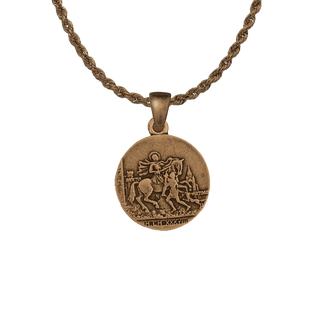 Vintage Bronze St. Martin of Tours Medal, France