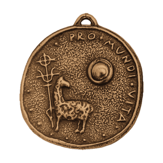 Vintage Bronze Agnus Dei Medal, Munich Eucharistic Congress