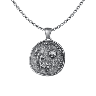 Vintage White Bronze Agnus Dei Medal, Munich Eucharistic Congress