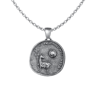 Vintage White Bronze Agnus Dei Medal, Munich Eucharistic Congress