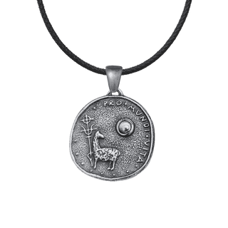 Vintage White Bronze Agnus Dei Medal, Munich Eucharistic Congress
