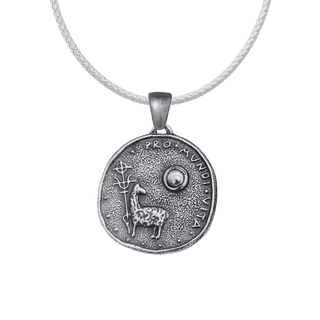 Vintage White Bronze Agnus Dei Medal, Munich Eucharistic Congress