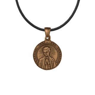Vintage Bronze Dominic Savio and St. John Bosco Medal