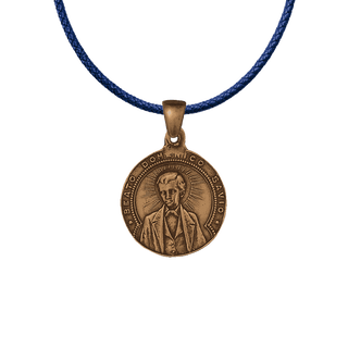 Vintage Bronze Dominic Savio and St. John Bosco Medal
