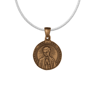 Vintage Bronze Dominic Savio and St. John Bosco Medal