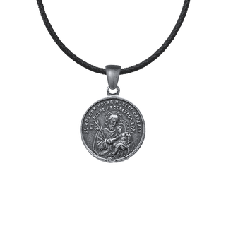 Vintage Sterling Silver St. Joseph and the Sacred Hearts Medal