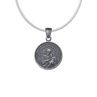 Vintage Sterling Silver St. Joseph and the Sacred Hearts Medal