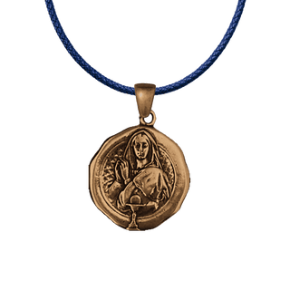 Vintage Bronze First Communion Medal, France 1902