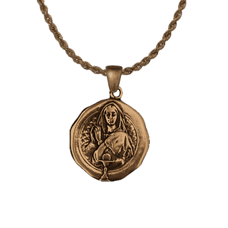 Vintage Bronze First Communion Medal, France 1902