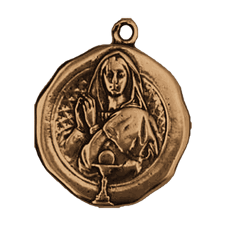 Vintage Bronze First Communion Medal, France 1902