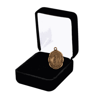 Vintage Bronze St. Maria Goretti Medal, Two Sided