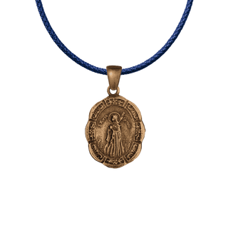Vintage Bronze St. Maria Goretti Medal, Two Sided