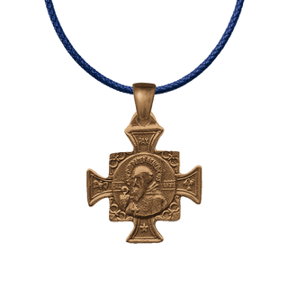 Vintage Bronze St. Benedict Cross Medal with Medallion