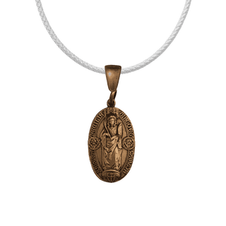 Vintage Bronze St. Cecilia Medal with Cathedral of Albi