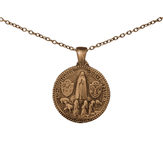 Vintage Bronze Fatima 1951 Holy Year Closing Medal