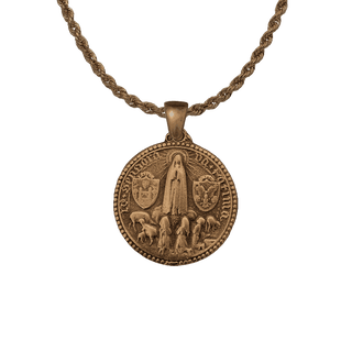 Vintage Bronze Fatima 1951 Holy Year Closing Medal